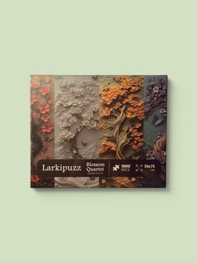 Larkipuzz Blossom Quartet 1000-Piece Jigsaw Puzzle Sealed Seasons Art **